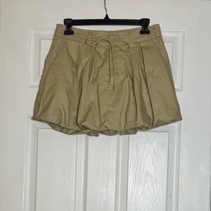 Steve Madden Khaki Bubble Mini Skirt